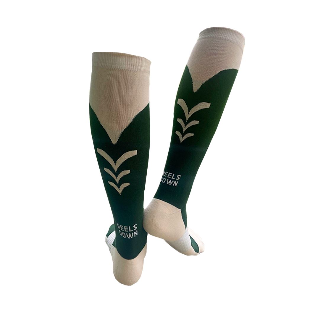 High Performance Riding Socks - Hunter & Cream
