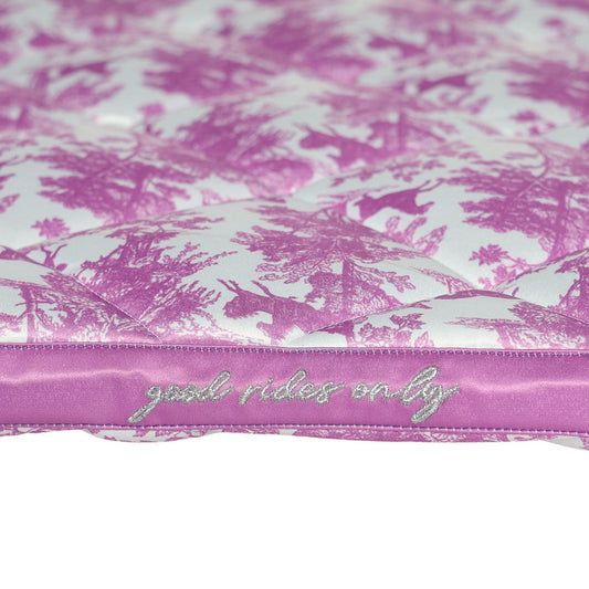Dapplebay Equestrian Toile Jump Saddle Pad-Rose/White