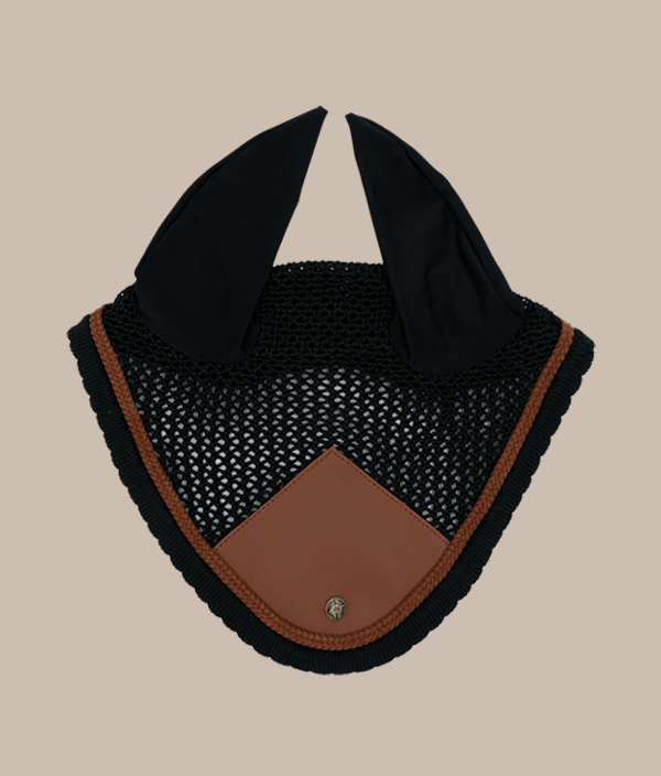 Fly Veil, Black & Cognac