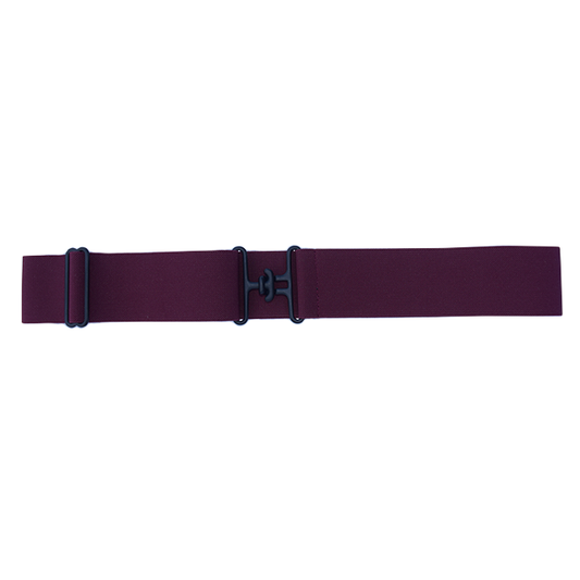 Burgundy + Black Elastic Belt
