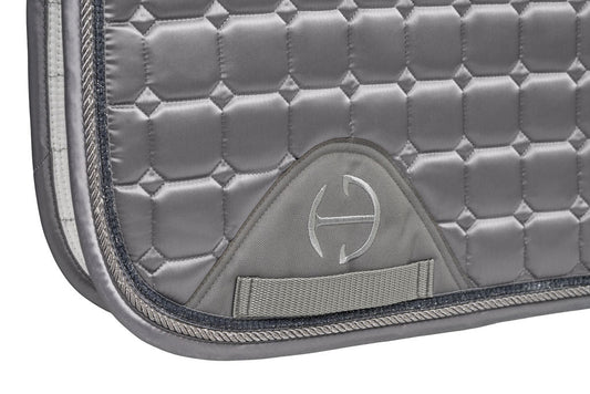 Satin Classic Dressage Saddle Pad - Platinum