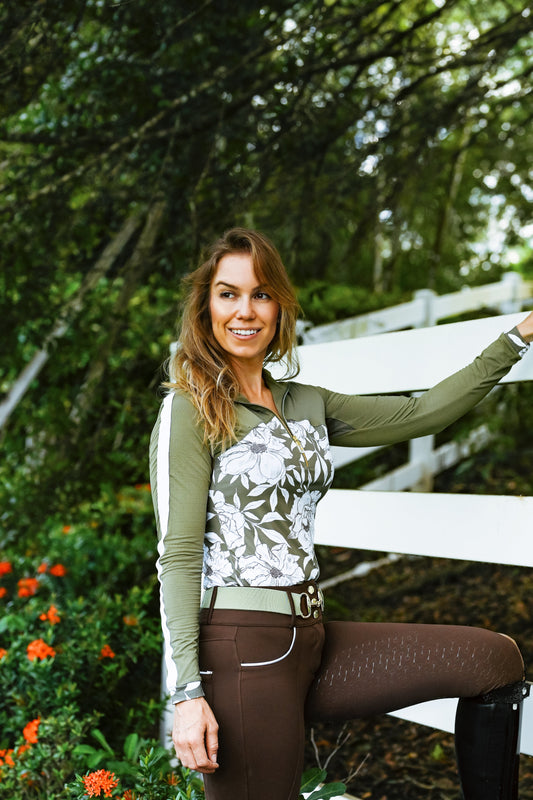 The Novella Snaffle Belt (Autumn Sage).