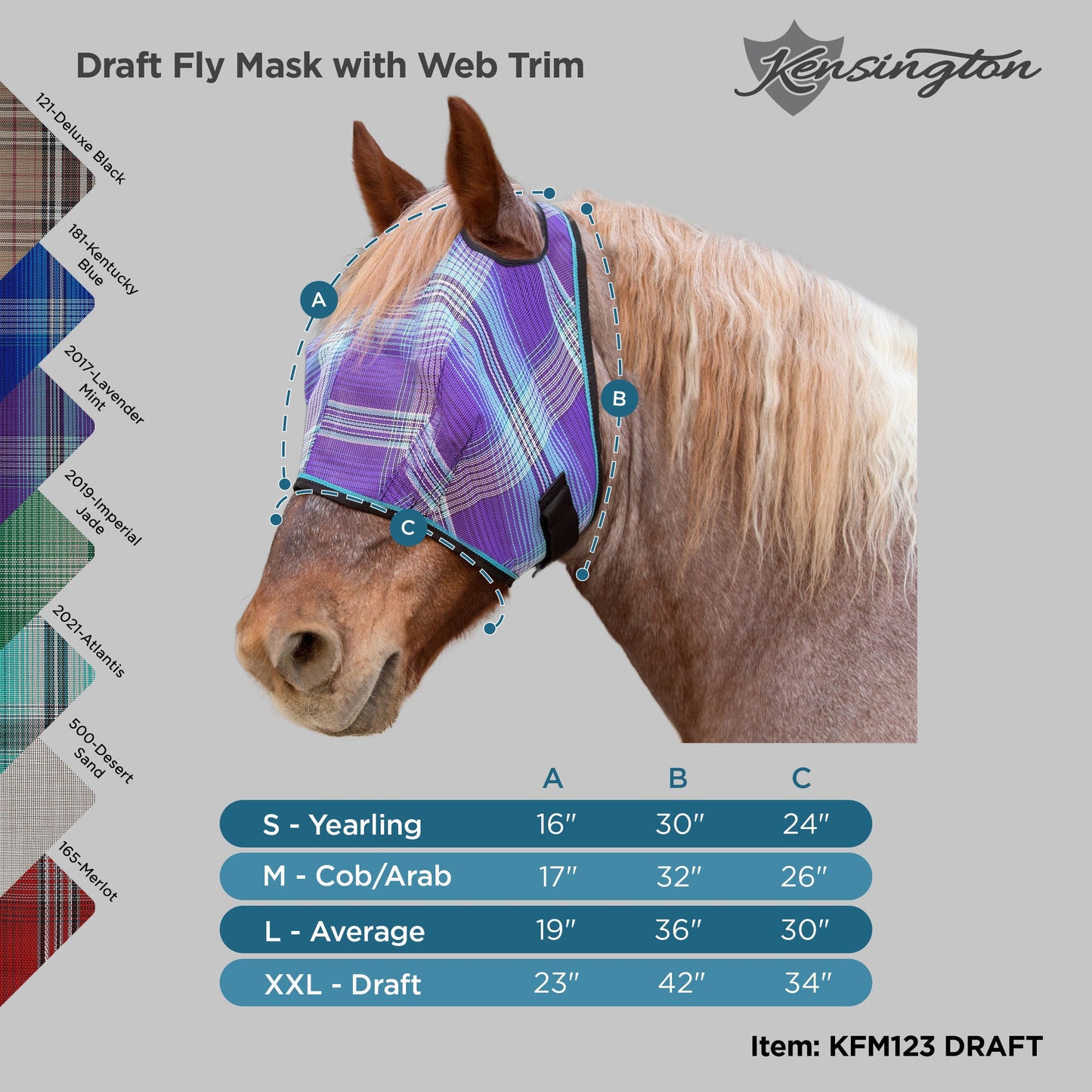 Fly Mask with 73% UV Protection - Open Top Design