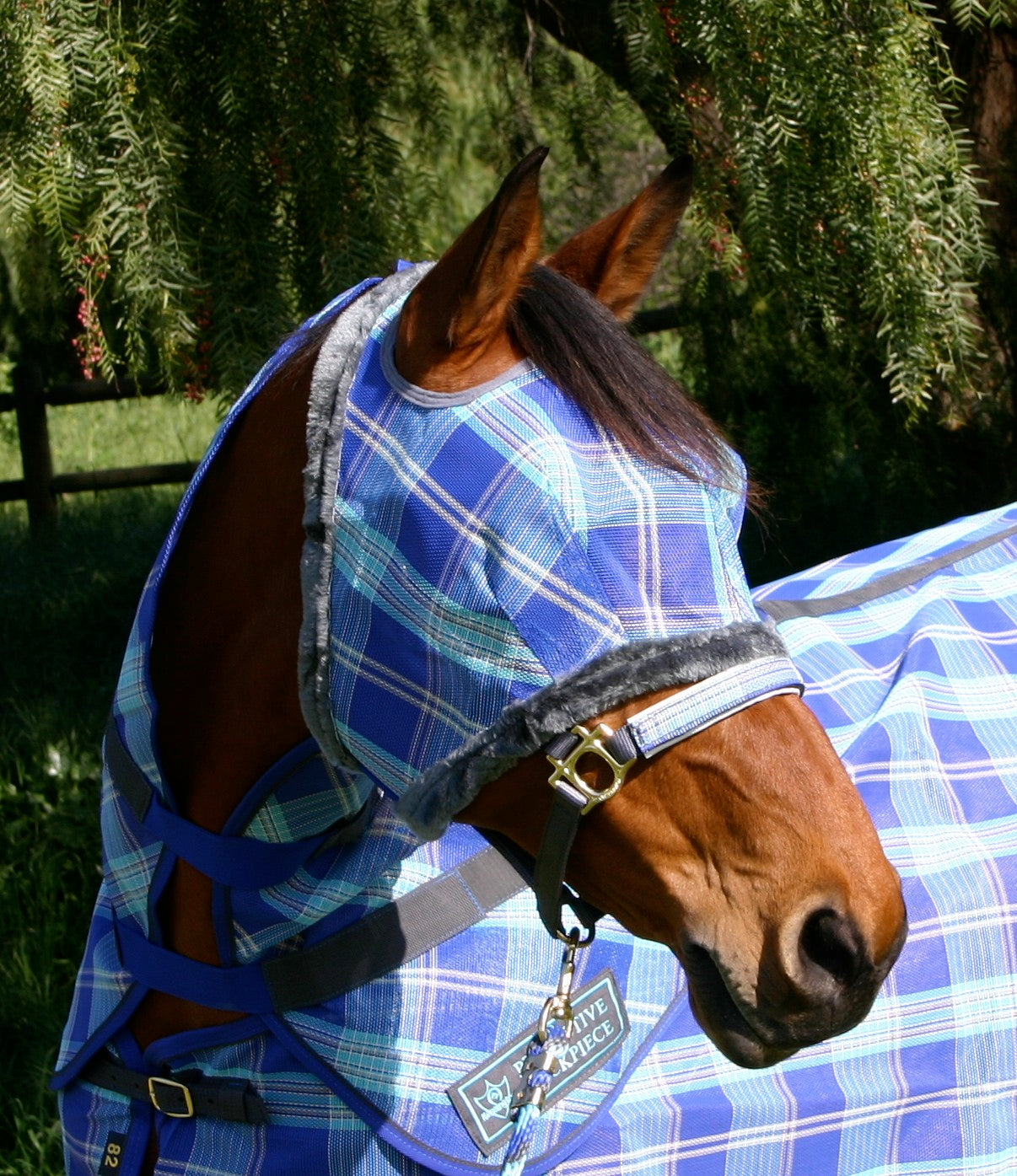 Fly Mask with Fleece Trim & 73% UV Protection - Open Top Design