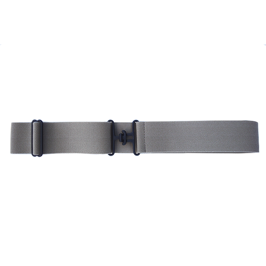 Khaki + Black Elastic Belt
