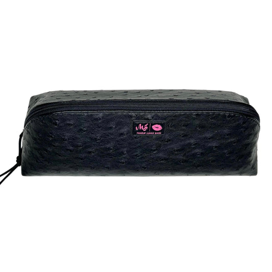 Black Ostrich Joey Pouch