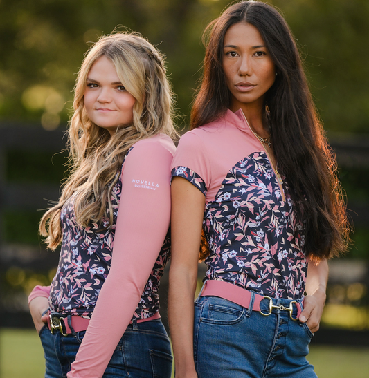 The Novella Dusty Rose Snaffle Belt.