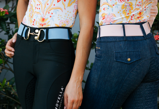 The Novella Pastel Snaffle Belts (Posh Pink + Baby Blue)