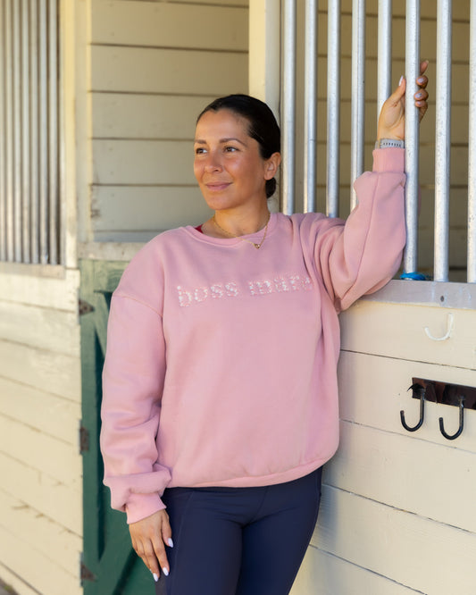 Boss Mare - Peach Equestrian Sweatshirt