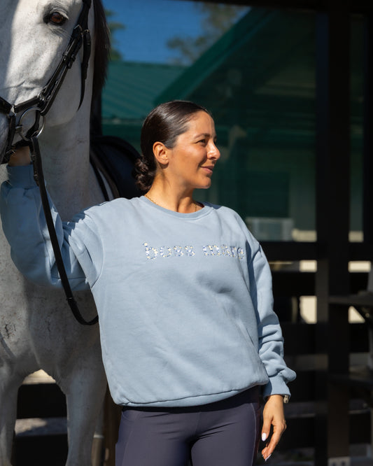 Boss Mare - Sky Blue Equestrian Sweatshirt