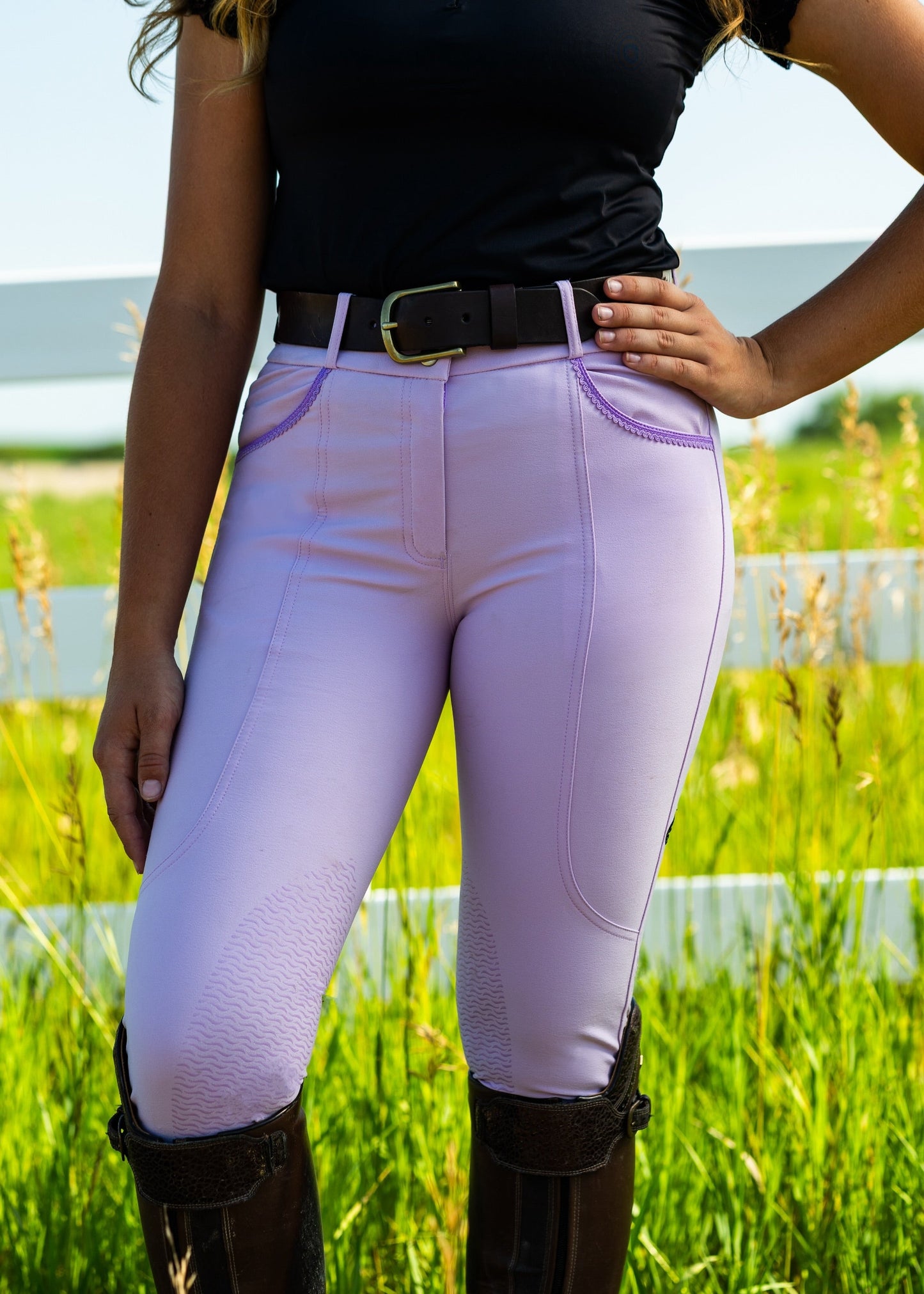 Classic Knee Patch Lilac