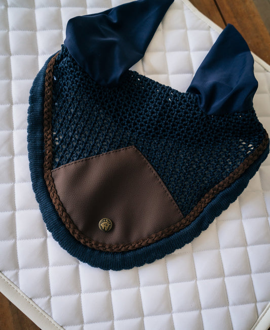 Ear Net, Navy & Hickory