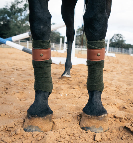 Leatherette Polos, White