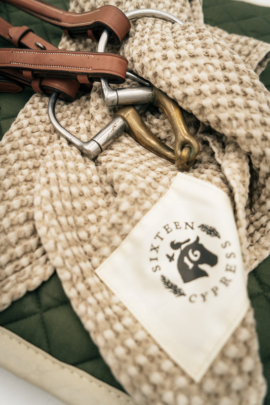 Cotton Waffle Stable Towel, Sand