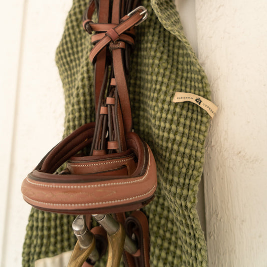 Cotton Waffle Stable Towel, Pine