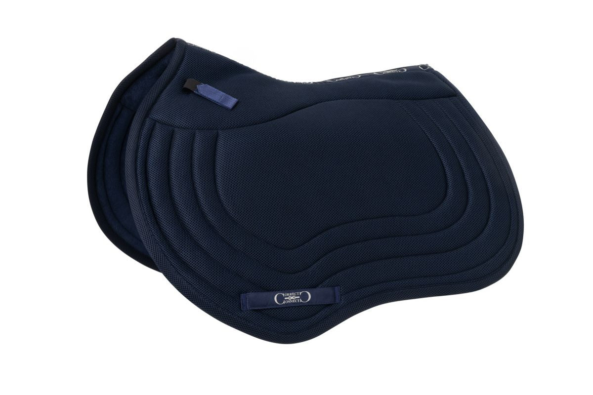 Jump Mesh Saddle Pad with Quick Dry Cotton Lining in Navy, White, or Black