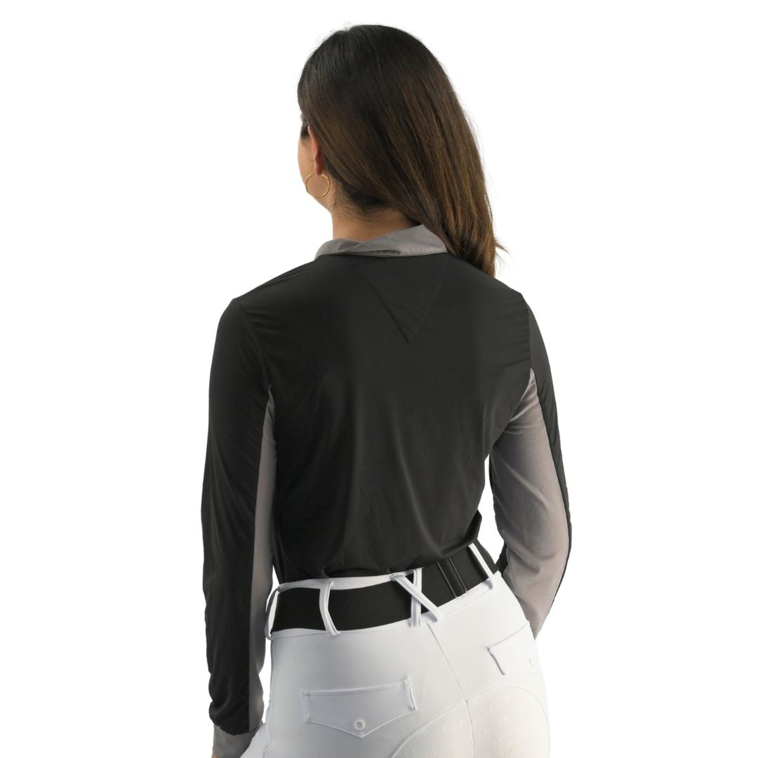 Cool and Comfortable Black Sun Shirt with Glitter Bars