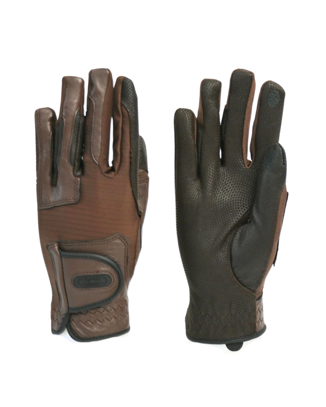 Tackified Copper Tech™️ Leather Premium Riding Glove in Brown