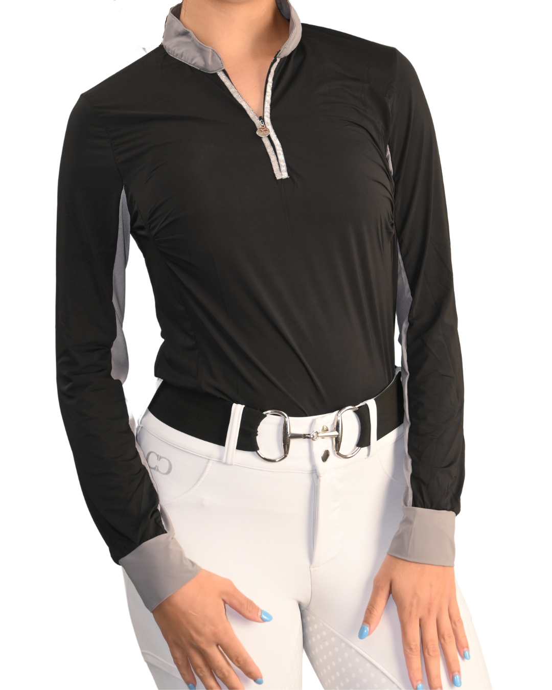 White Just Right Summer Breeches + Free Bit Belt