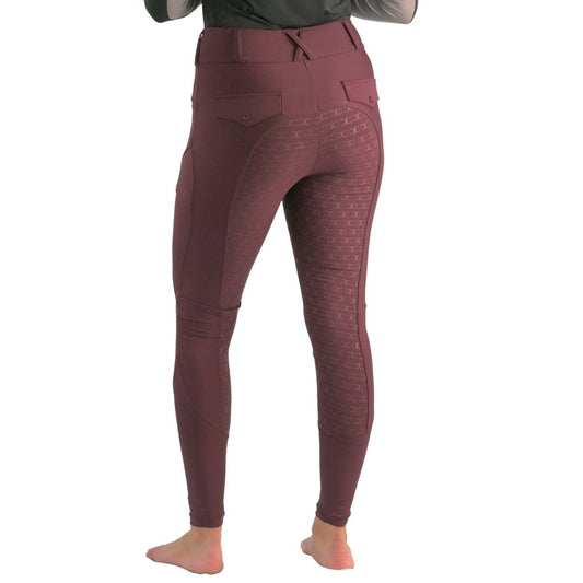 Burgundy Just Right Summer Breeches + Free Bit Belt