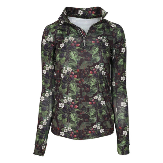 Dapplebay Blackberry Daze 1/4 Zip Riding Top