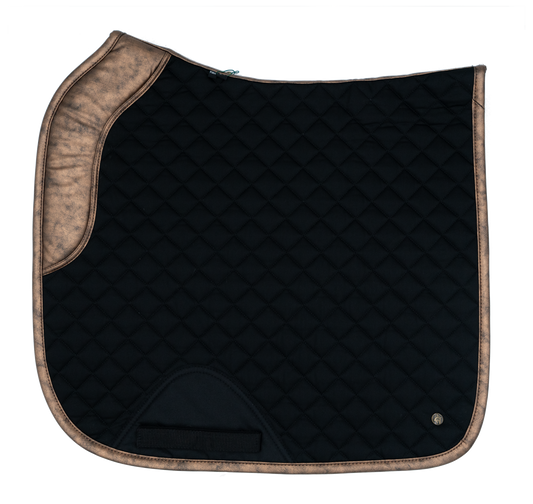 Dressage Pad, Black & Gold Leaf - End of season