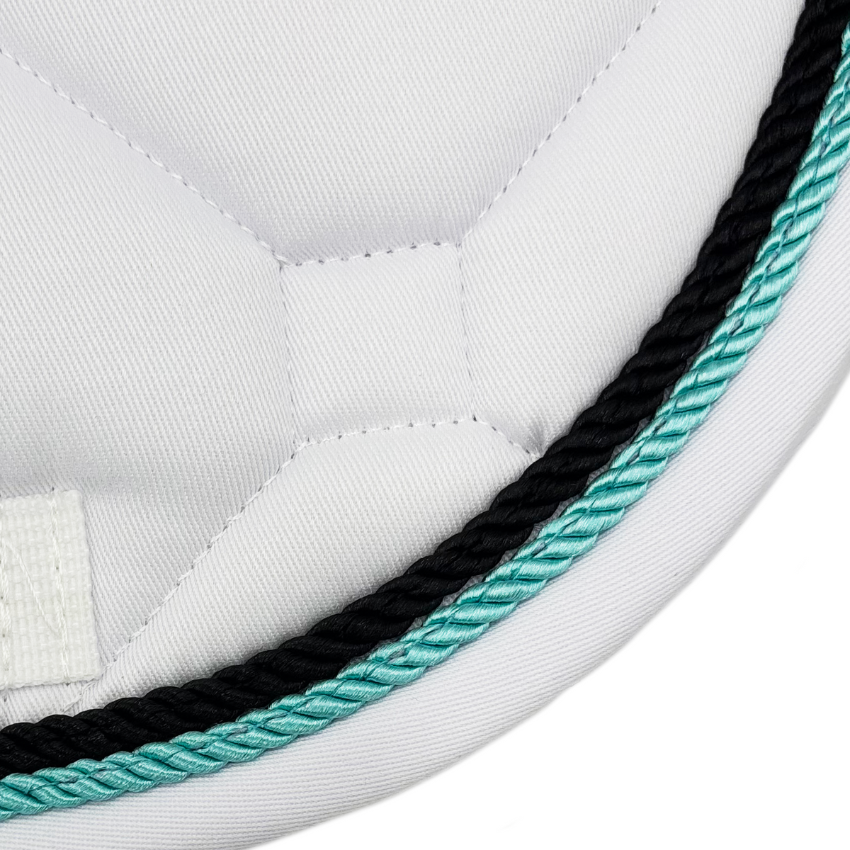 White Classica Cotton Euro Saddle pad