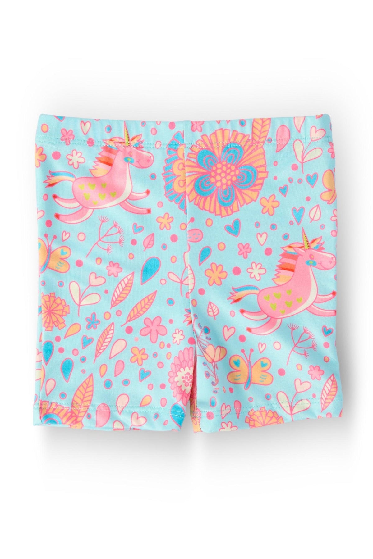 SALE Blue Retro Unicorns Twirl Shorts