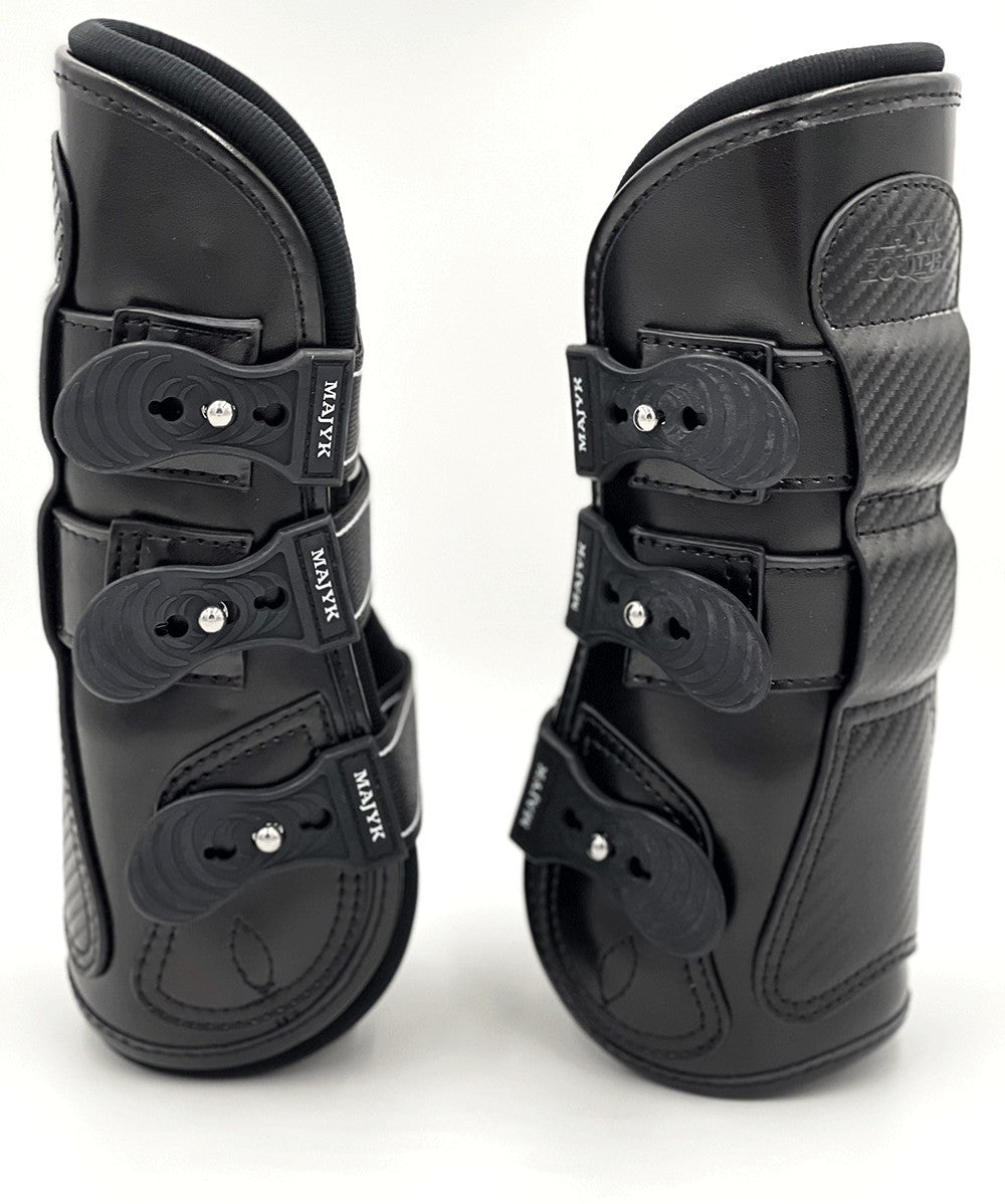 Estrella' Carbon Leather Tendon Boots