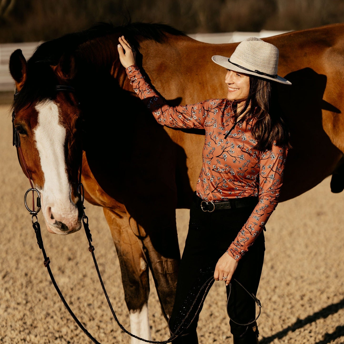 D. D. Impulsion and Straightness HEATHER Long Sleeved Training Shirt