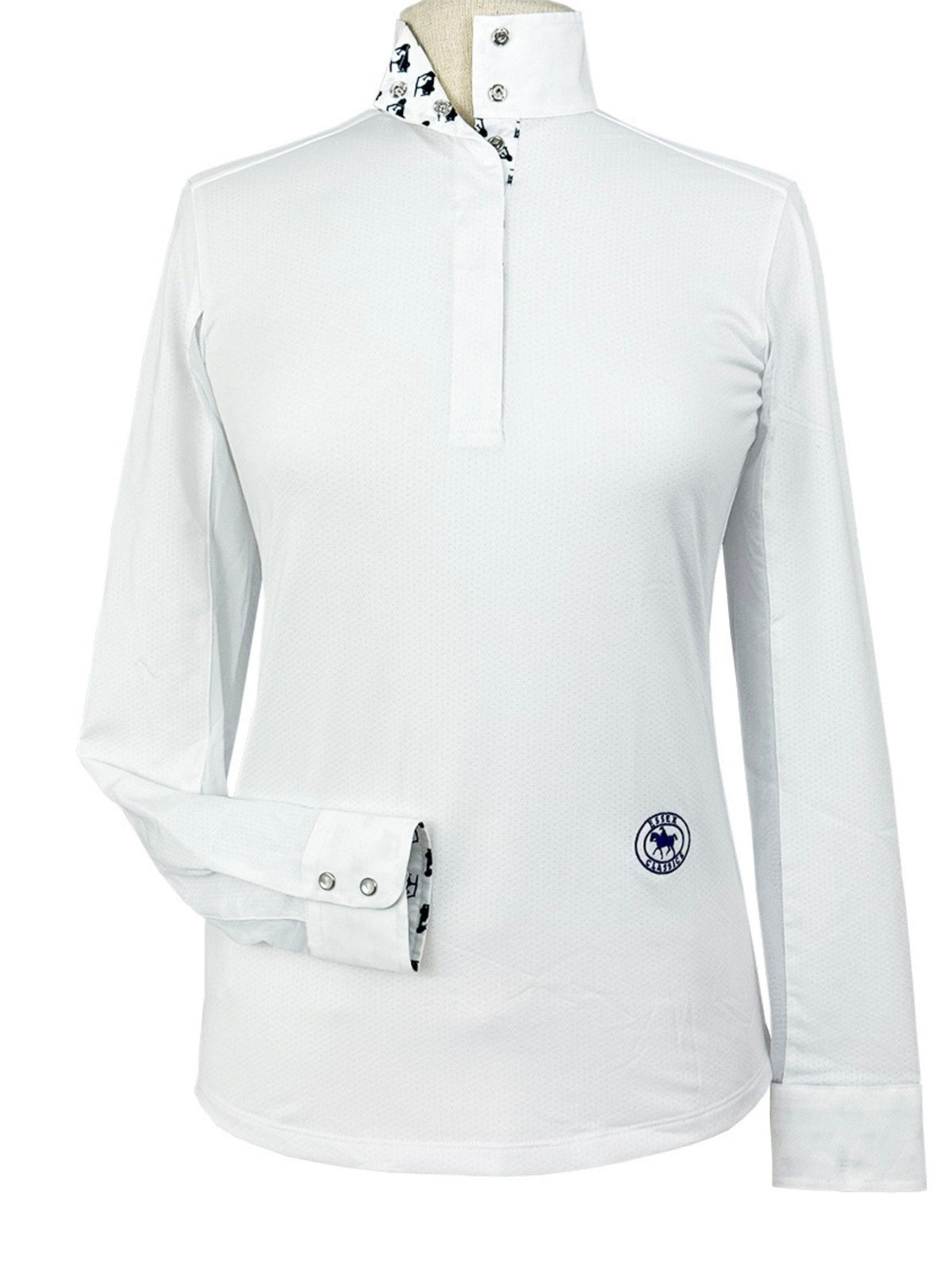 Golf Carts Ladies Talent Yarn Straight Collar Long Sleeve Show Shirt