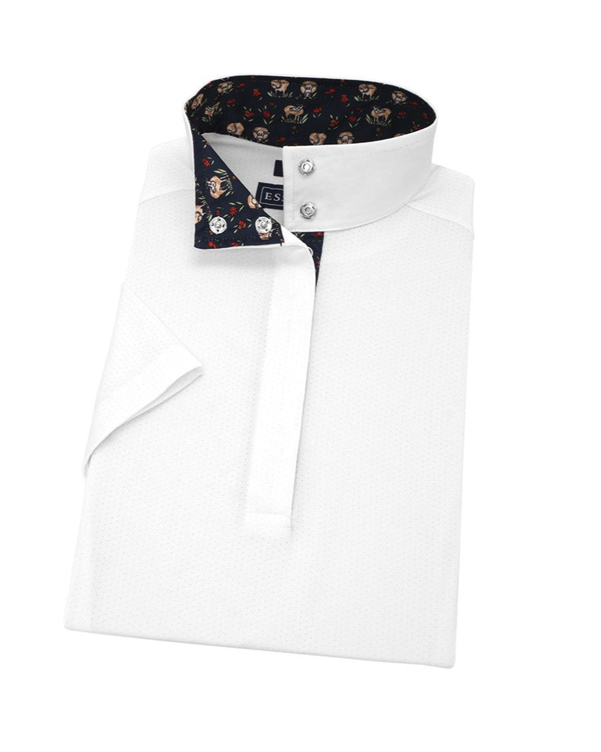 Happy Cows Ladies Talent Yarn Straight Collar Short Sleeve Show Shirt