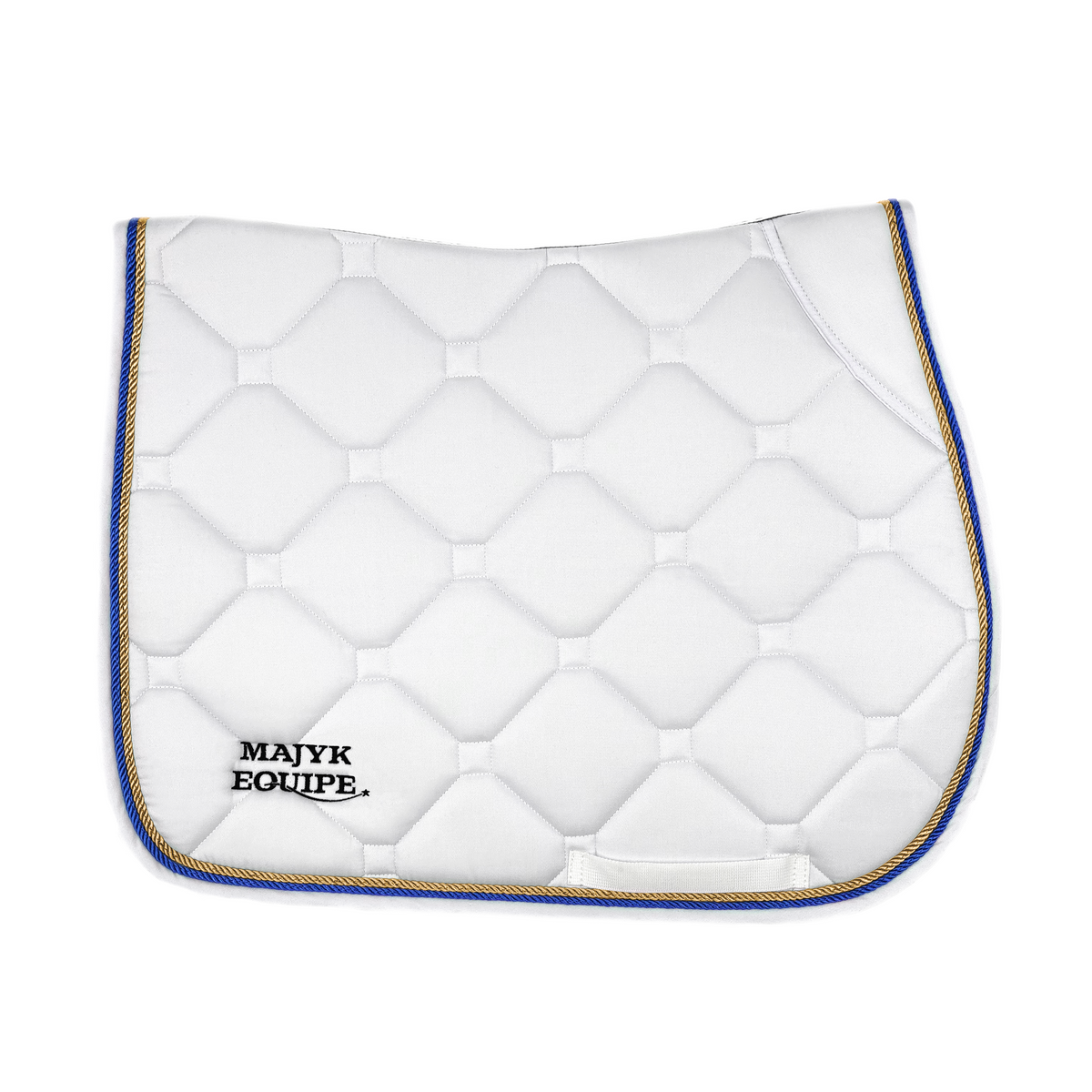 White Classica Cotton Euro Saddle pad