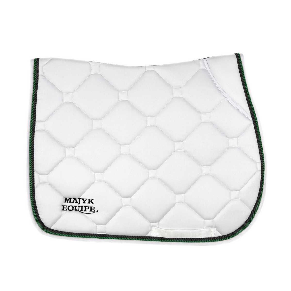 White Classica Cotton Euro Saddle pad