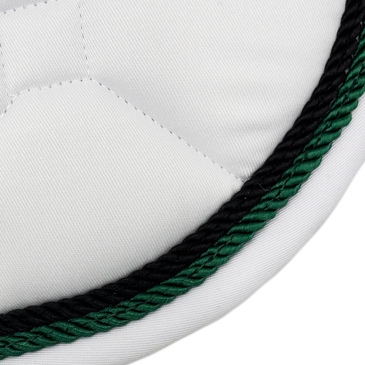 White Classica Cotton Euro Saddle pad