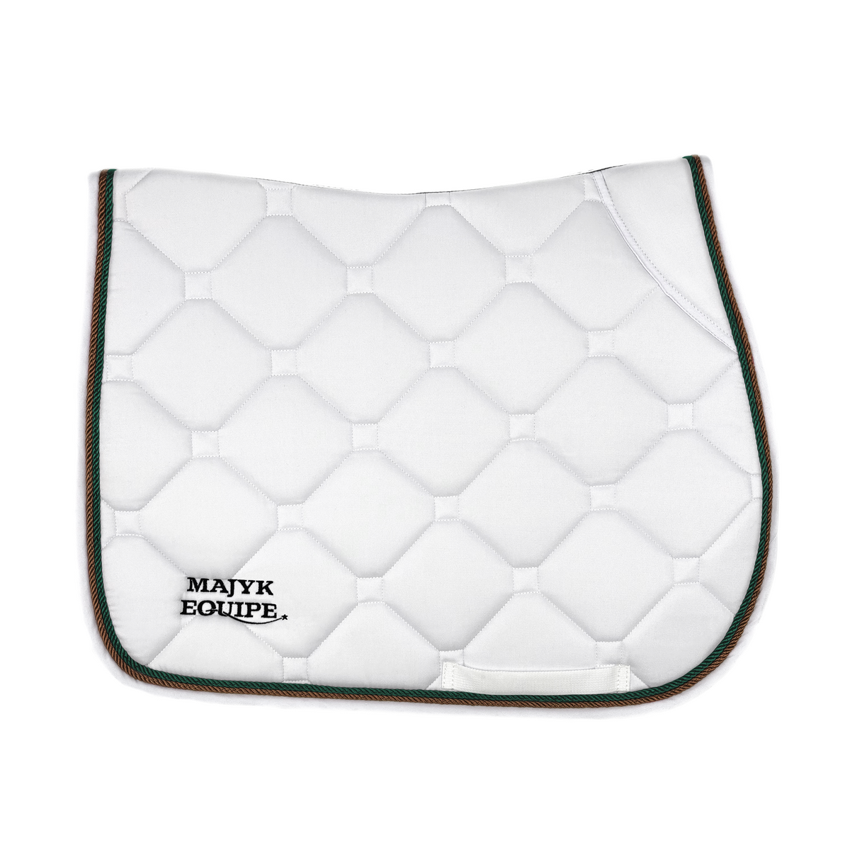 White Classica Cotton Euro Saddle pad