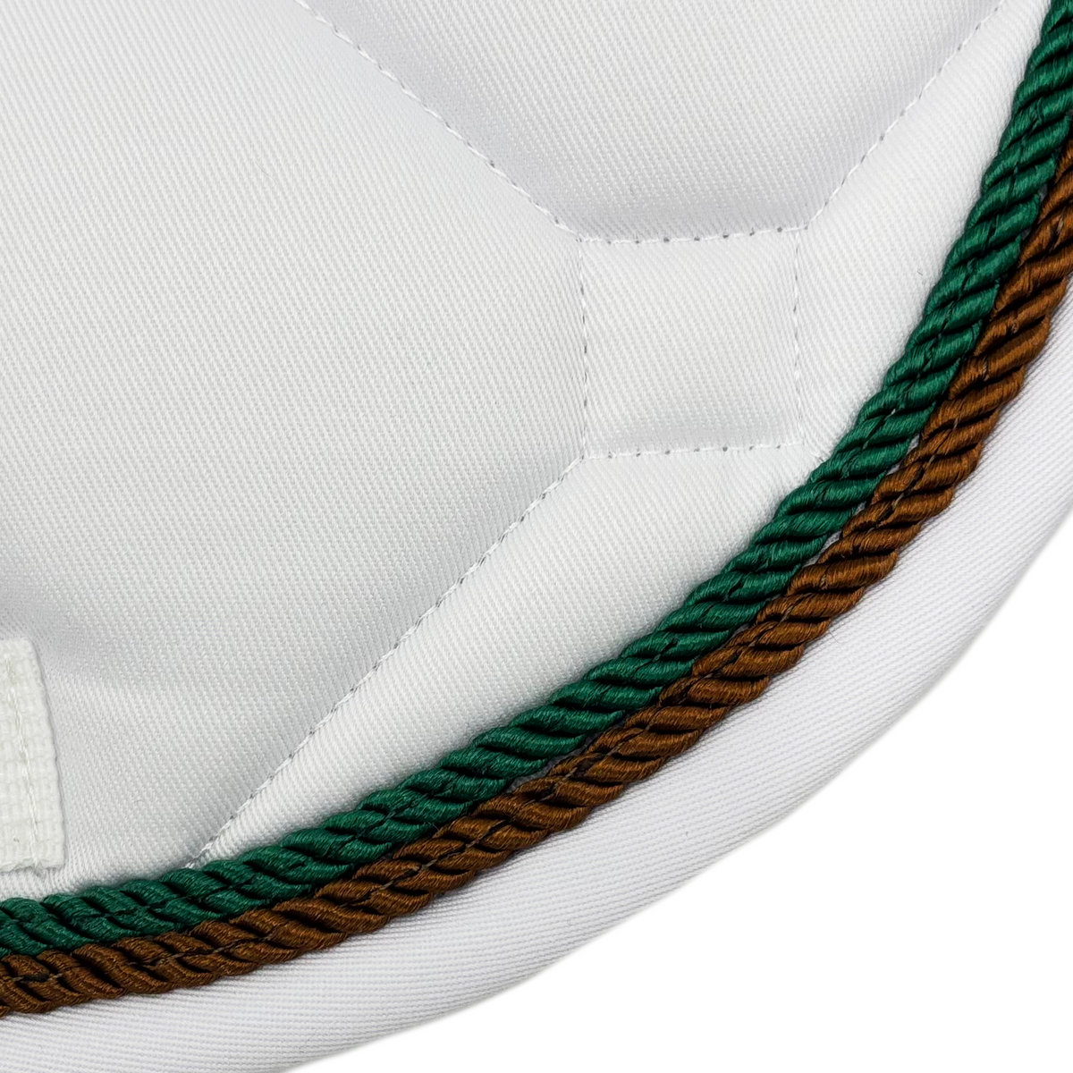 White Classica Cotton Euro Saddle pad