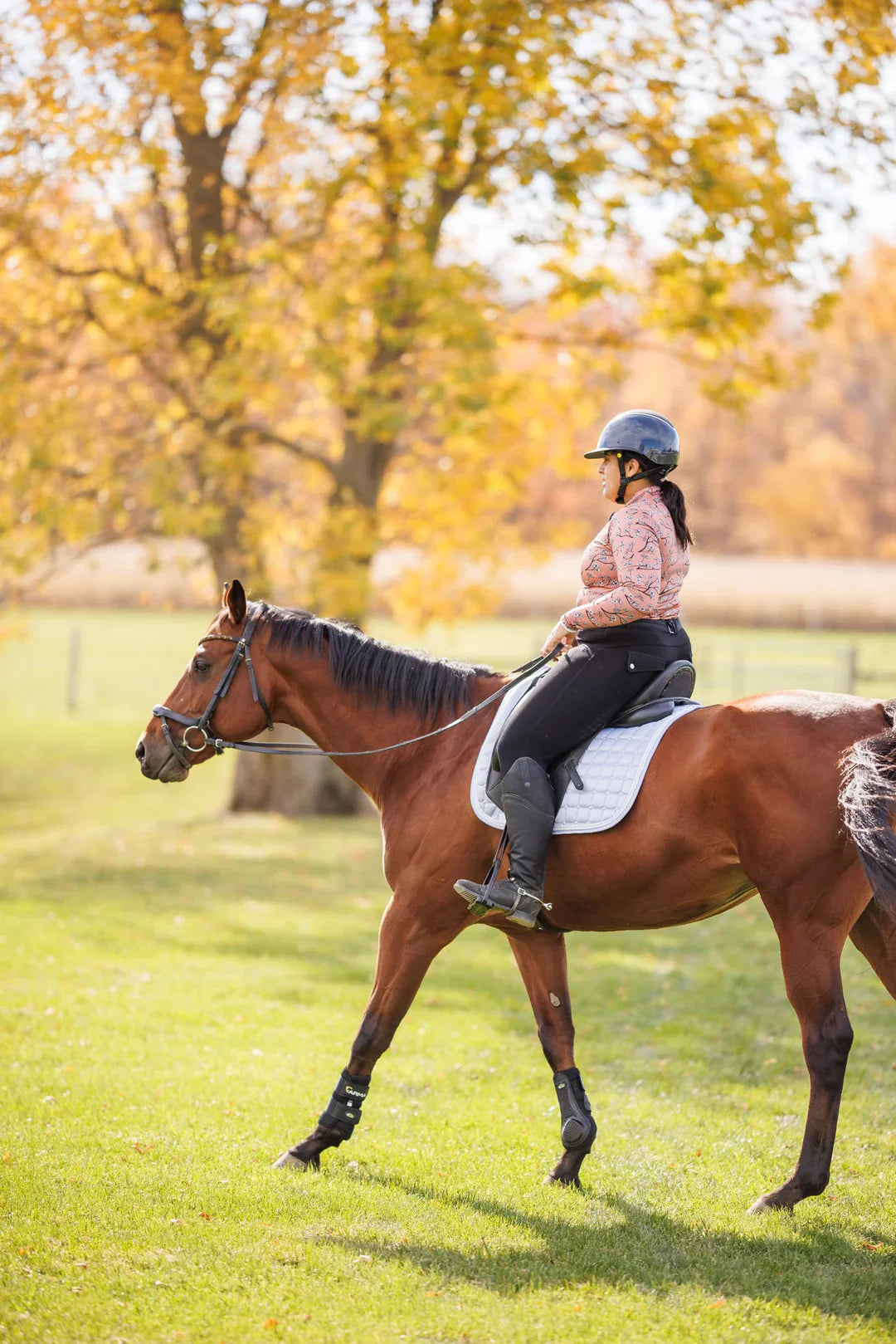 D. D. Impulsion and Straightness HEATHER Long Sleeved Training Shirt