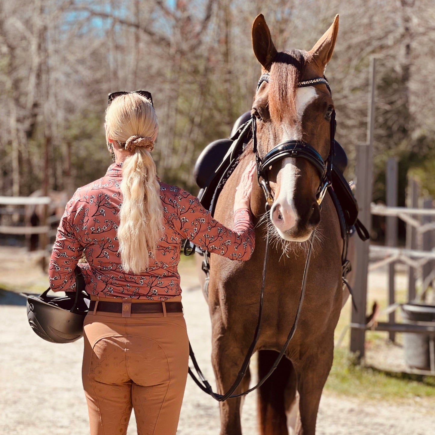 D. D. Impulsion and Straightness HEATHER Long Sleeved Training Shirt