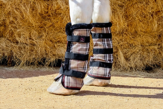 Draft Fly Boots with Fleece Trim - Set of 2 - 73% UV + Fly Protection