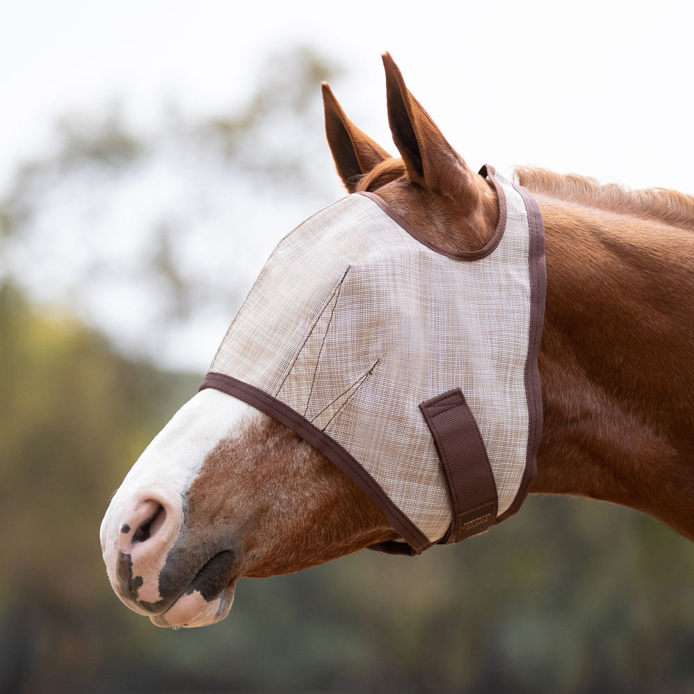 Fly Mask with 73% UV Protection - Open Top Design