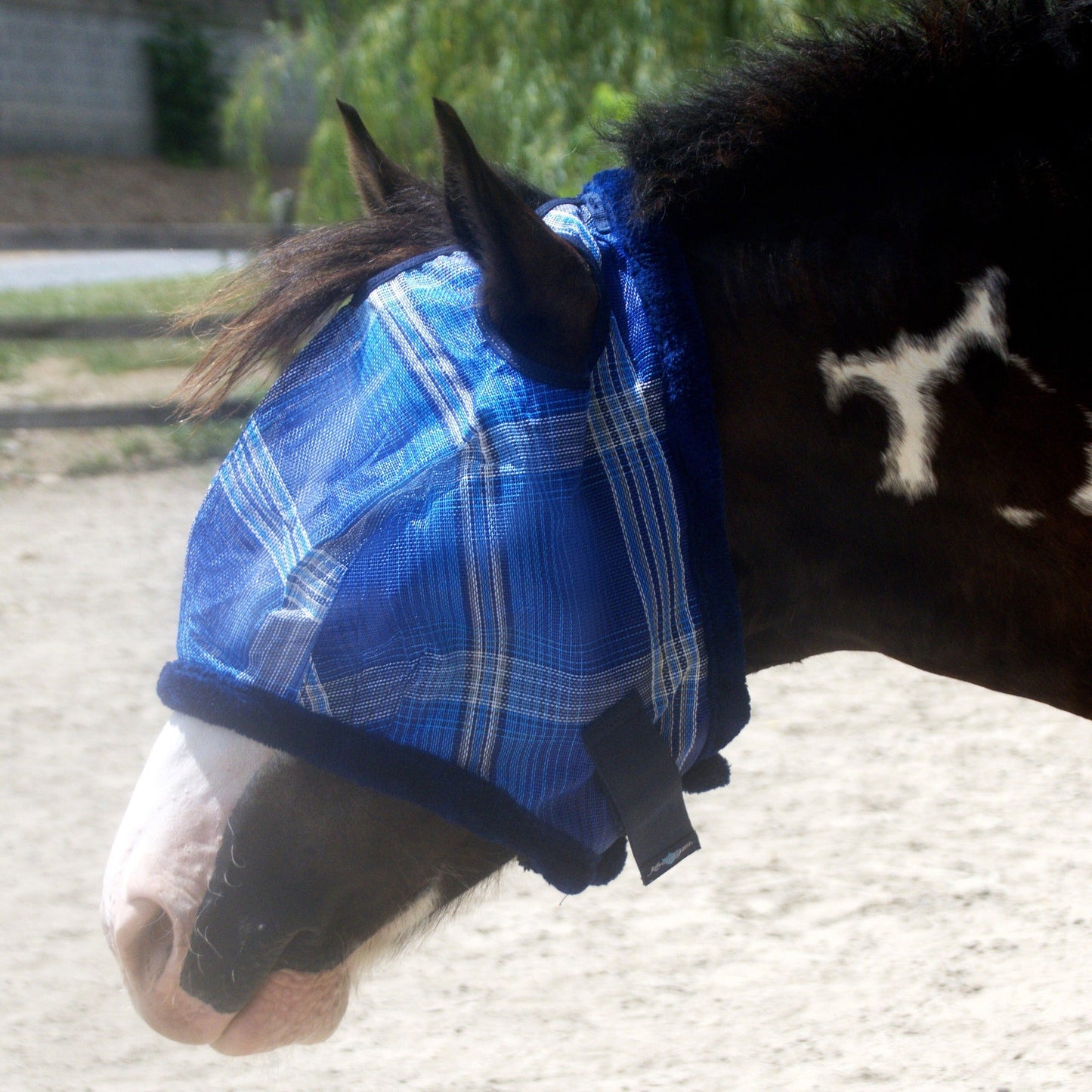 Draft Horse Fly Mask with Fleece Trim & 73% UV Protection