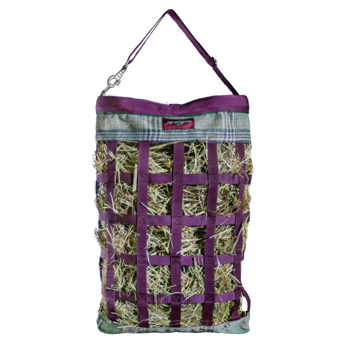 Slow Feed Hay Bag with Easy Load Rim - 1 Flake Capacity