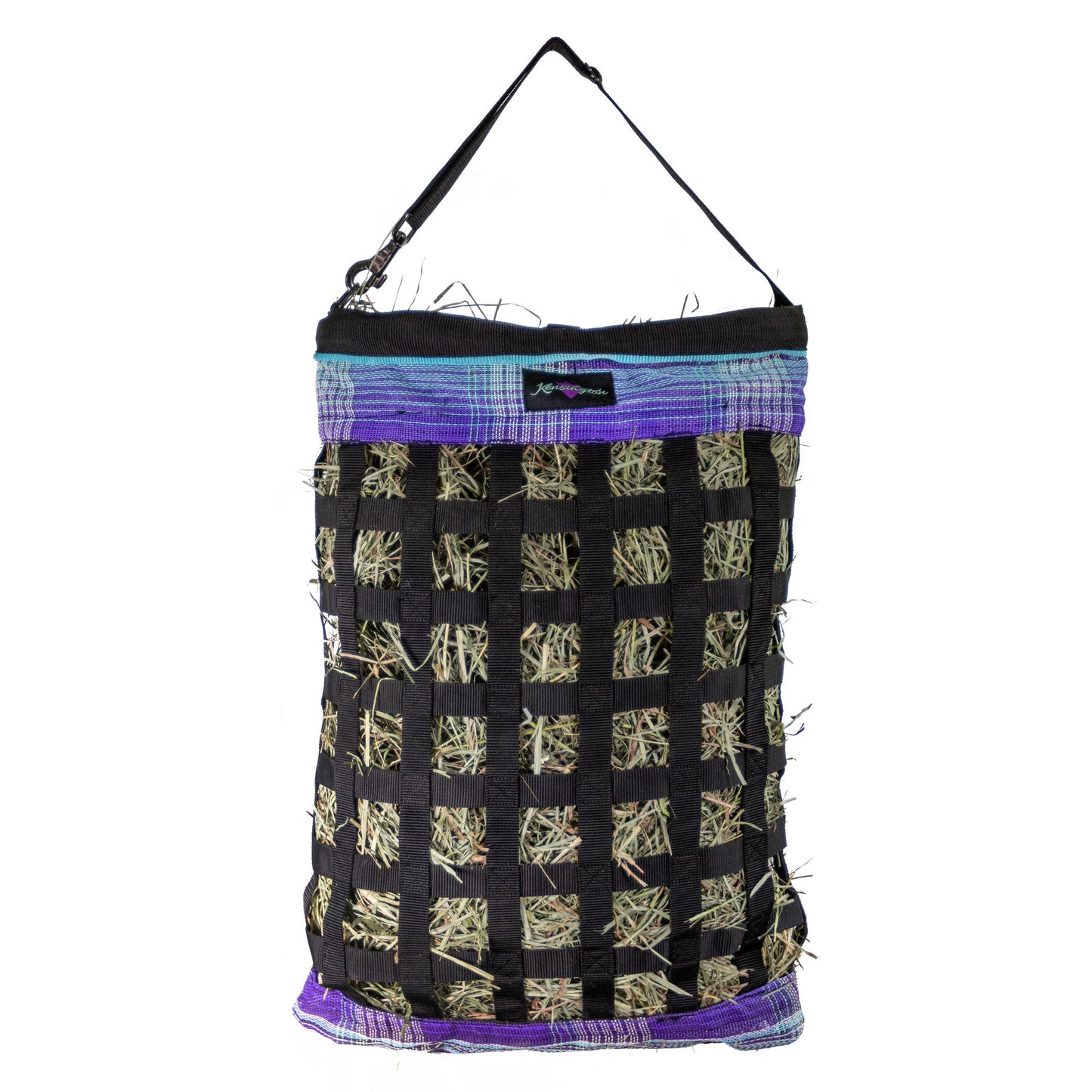 Slow Feed Hay Bag with Easy Load Rim - 1 Flake Capacity
