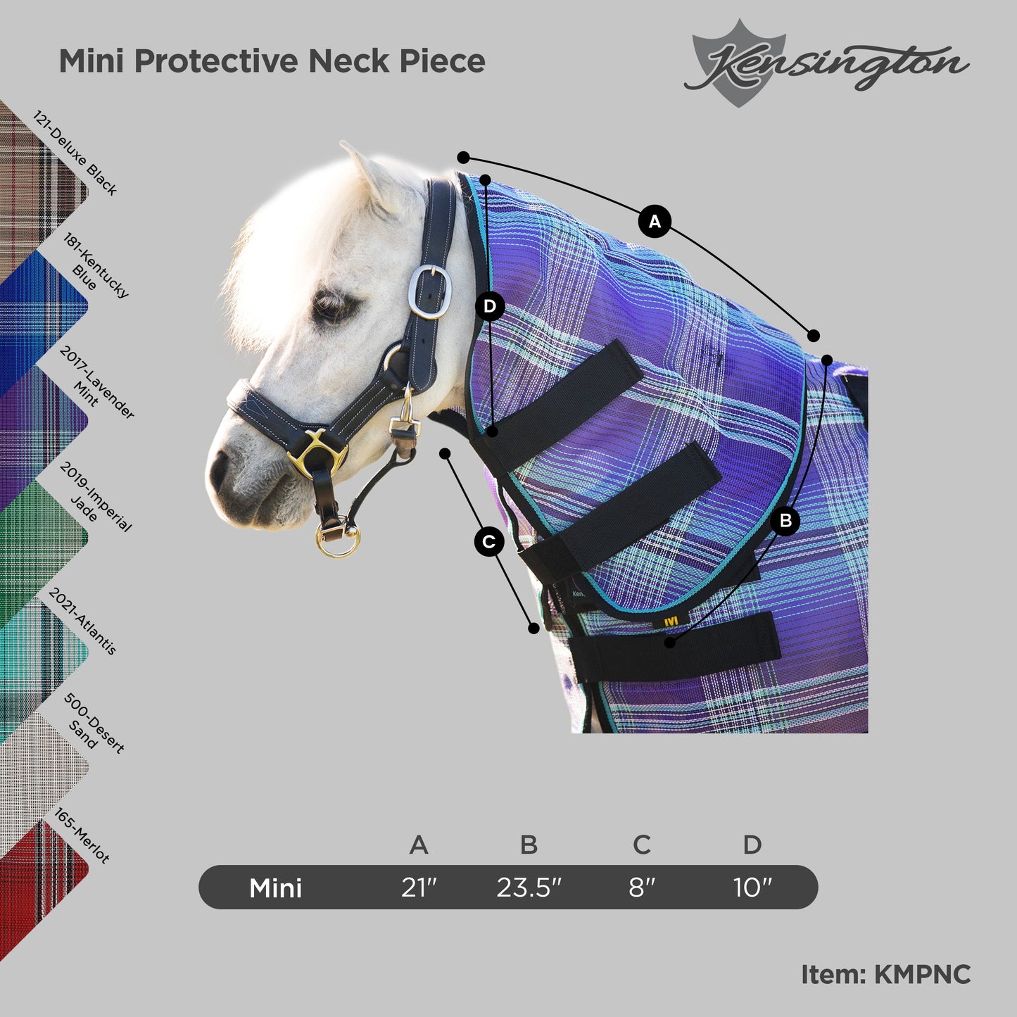 Pony Protective Neck Cover - Pairs with Fly Sheet - 73% UV Blocking