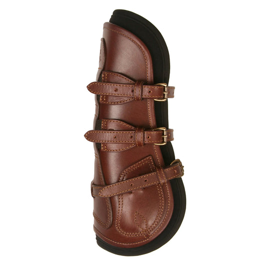 Leather Equitation Tendon Boot with Impact Protective Removable Liners (Buckle Closures)