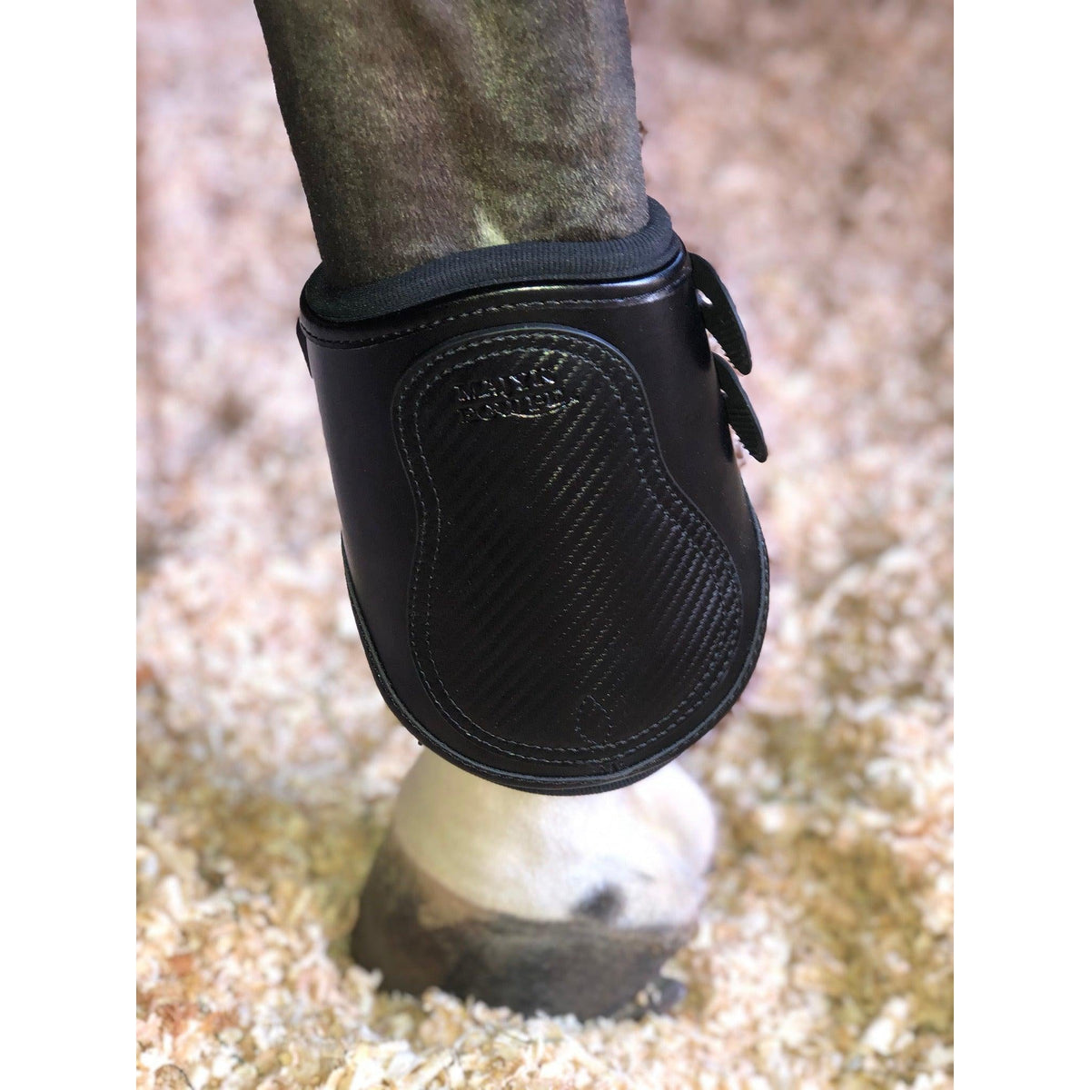 Estrella' Carbon Leather Tendon Boots