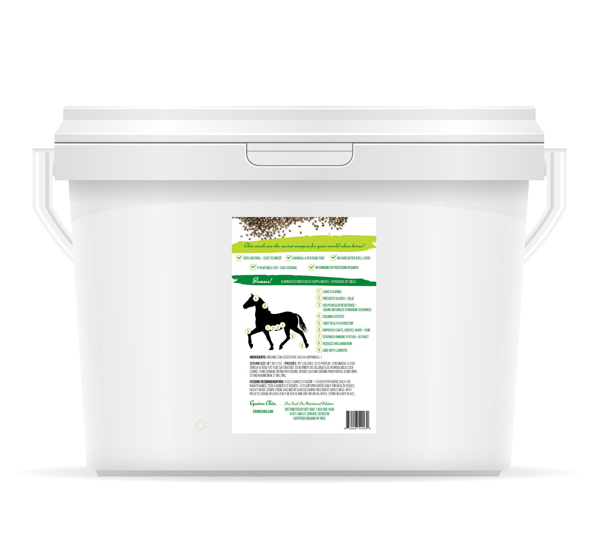 Organic Equine Chia Pails