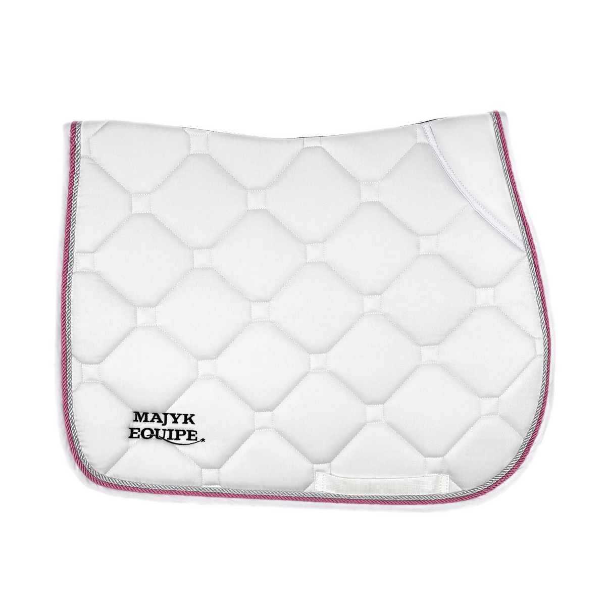 White Classica Cotton Euro Saddle pad