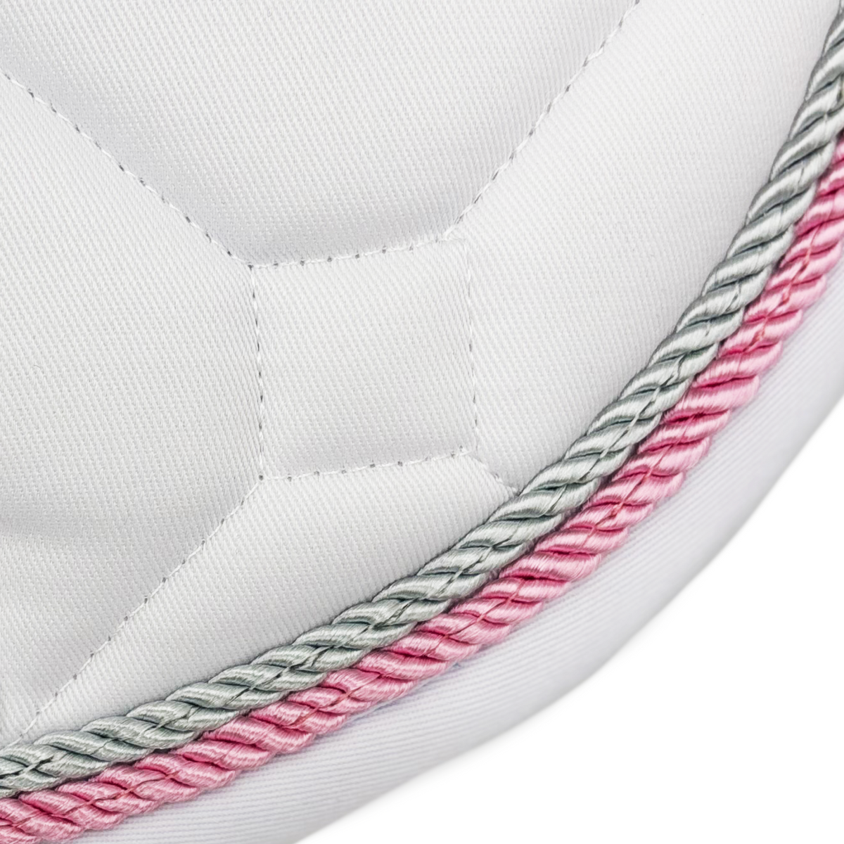 White Classica Cotton Euro Saddle pad